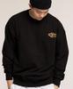 CREAM SODA LAB Human Highlight Fire Sweatshirt Black Red