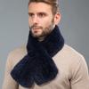 Winter Unisex Real Rex Rabbit Fur Scarf & Muffler Eco-Friendly Breathable Multifunction Neck Warmer for Women & Men
