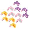 12pcs Pet Hair Clips Bunny Ear Design Resin Dog Grooming Hairpins for Long Haired Cats Puppies