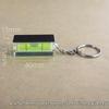 Magnetic Level Keychain with Bubble Ruler and Bead Accents