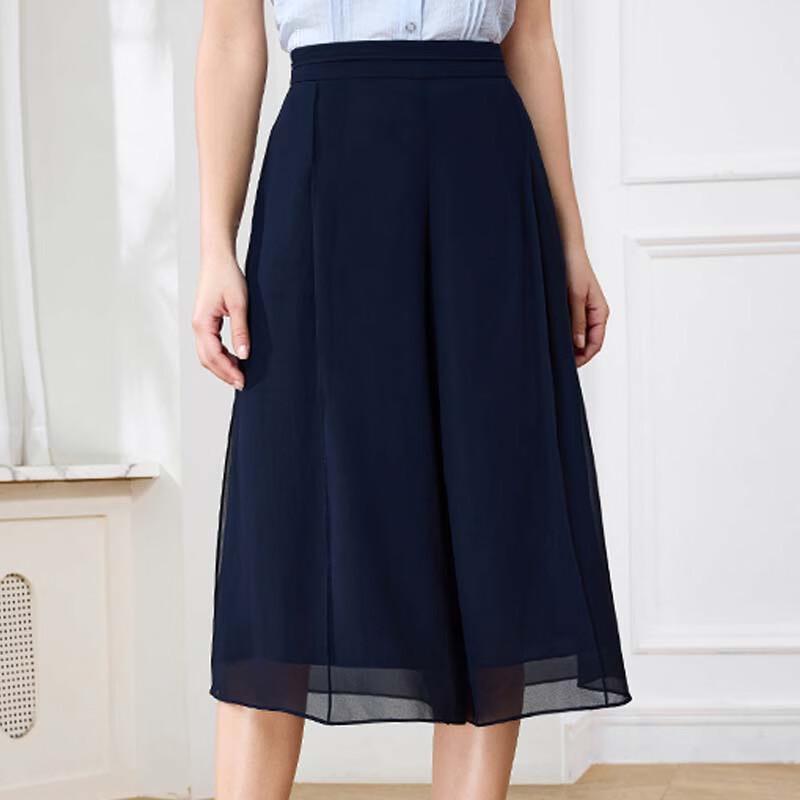 

JESSIE Women s Slimming Cropped Wide-Leg Commuter Pants L