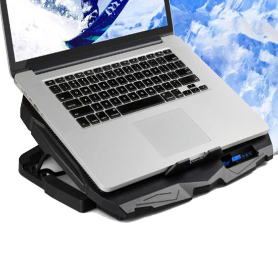 Laptop Cooling Pad with USB Ports 6 Wind Speeds Fast Heat Dissipation Universal Adjustable Height Notebook Cooling Stand