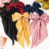 Elegant Bow Barrettes Women Temperament Ponytail Hairpin Hair Clip Girls Black Red Big Ribbon Hair Clip Fashion Hair Accessories