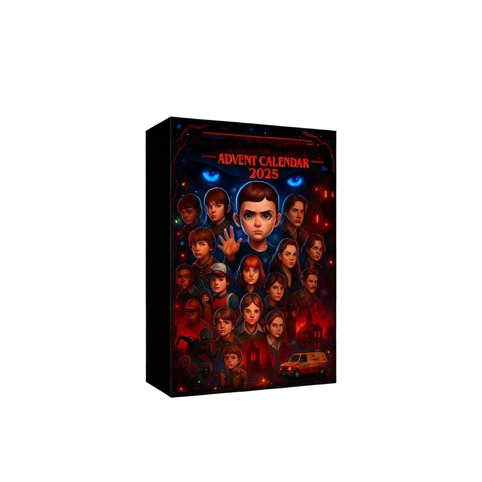 

2D Plane+airplane Box +24PC+ Strange Story Arrival Christmas Countdown Box Calendar One Size чёрный