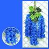 12 TEILE/SATZ Künstliche Blumen Seide Glyzinien Rebe Hängende Blume für Hochzeit Garten Floral DIY Wohnzimmer Büro Dekor