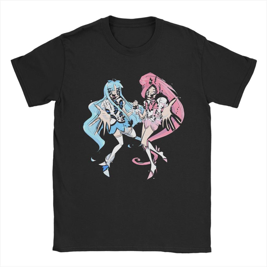 Novelty Anime Sky Precure Tshirt For Unisex Crew Neck Pure Cotton T Shirts Short Sleeve Tee Shirt Gift Idea Clothes