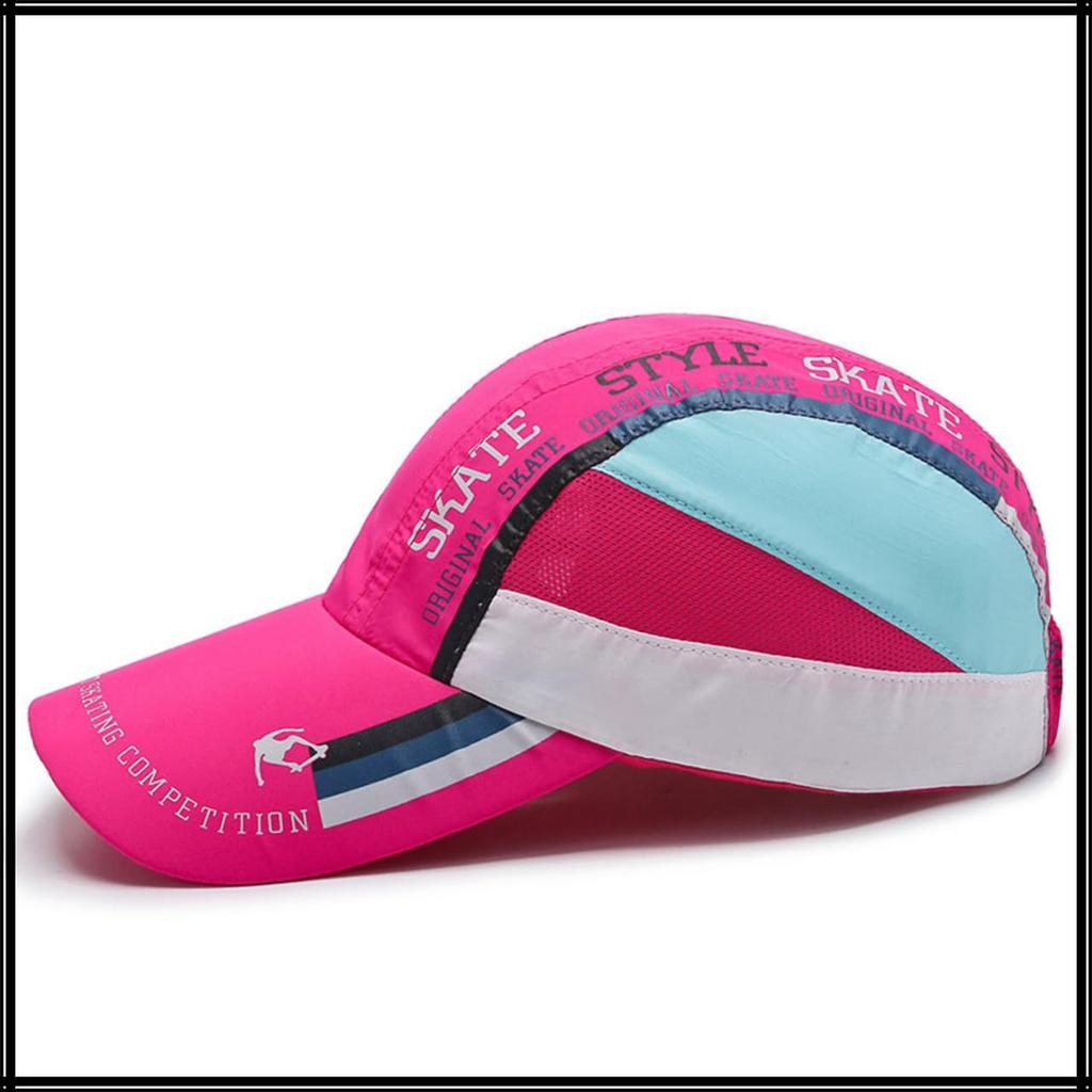 Sun CZA481 [White Fang] Hat, Cap, Quick-Drying, Sports, Outdoor, Protection, Stylish, Running, Men's, Women's, (Black)