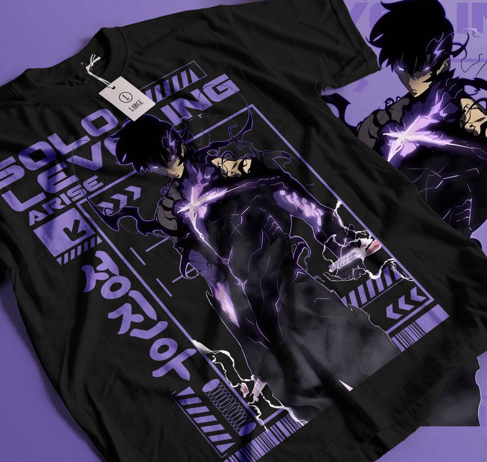 

Solo Leveling T-Shirt Mens Womens Tees Top Sung Jinwoo Liu Zhigang Anime Jonas Reiji shirt All Siz358 XL
