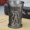 Creative European Retro Wine Glass Zinc Alloy Egyptian Wine Glass Ancient Egypt Wine Glass Metal Crafts Christmas Halloween Gift