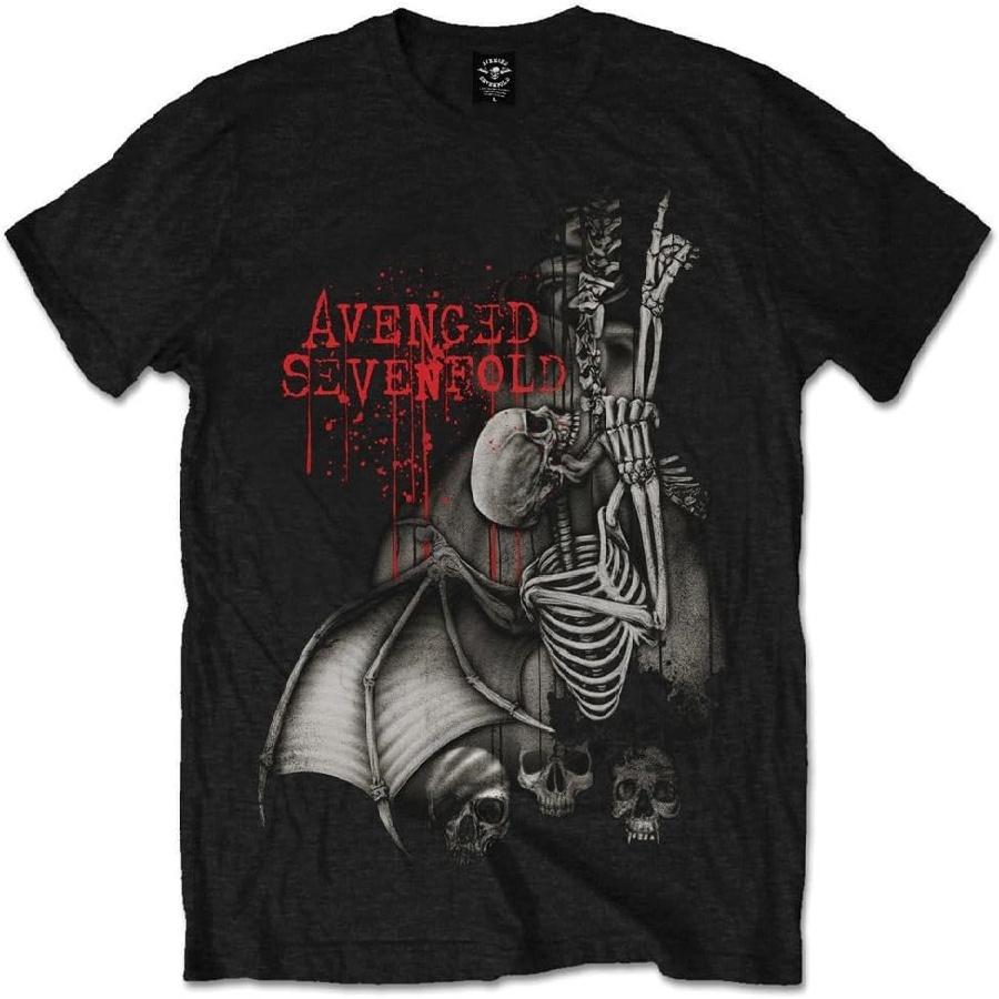 Унисекс Взрослая футболка Avenged Sevenfold  Climber  (XXL) (черный) S