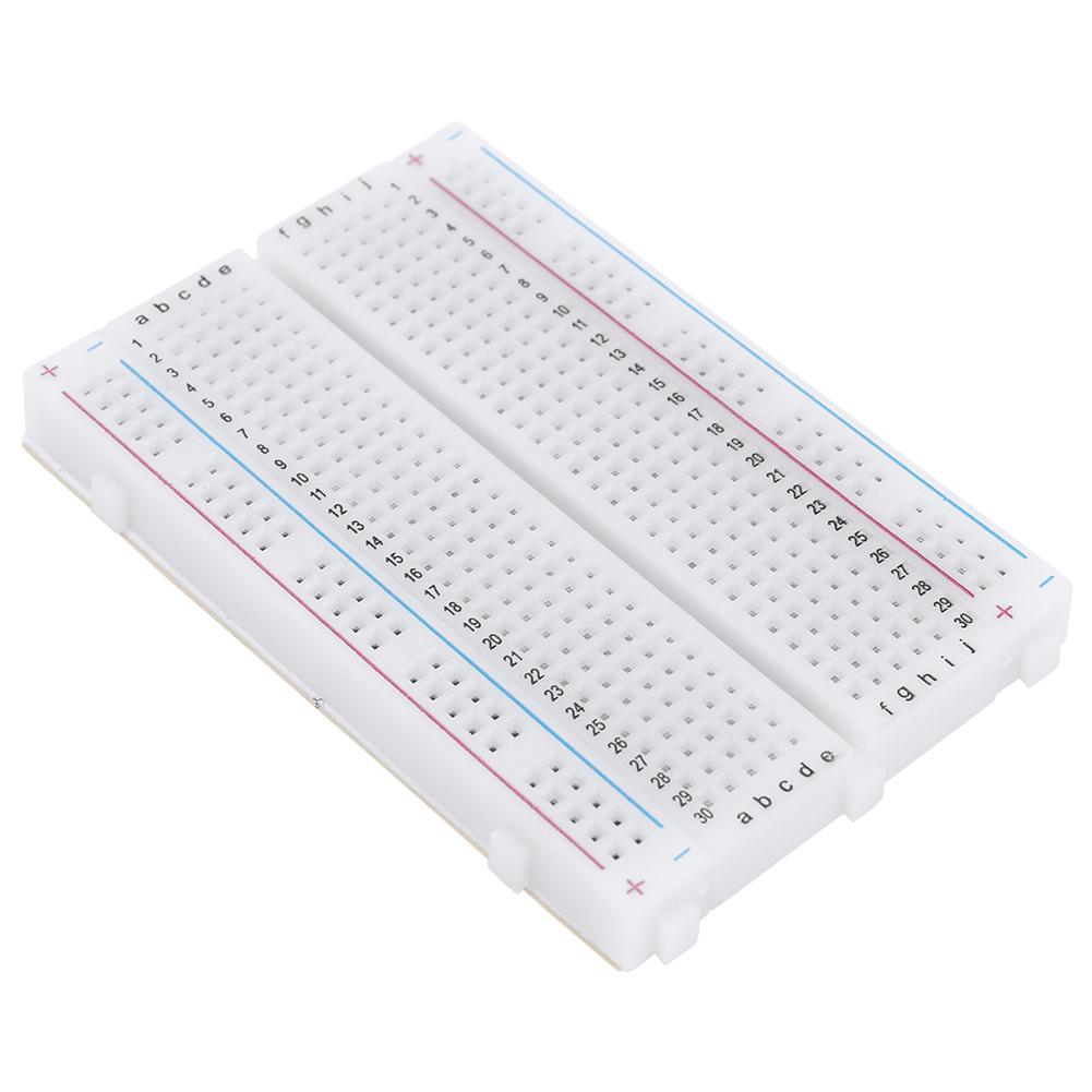 400 Tie Points Solderless PCB Breadboard Spliceable Mini Universal Test Protoboard for Experiment Test Robot