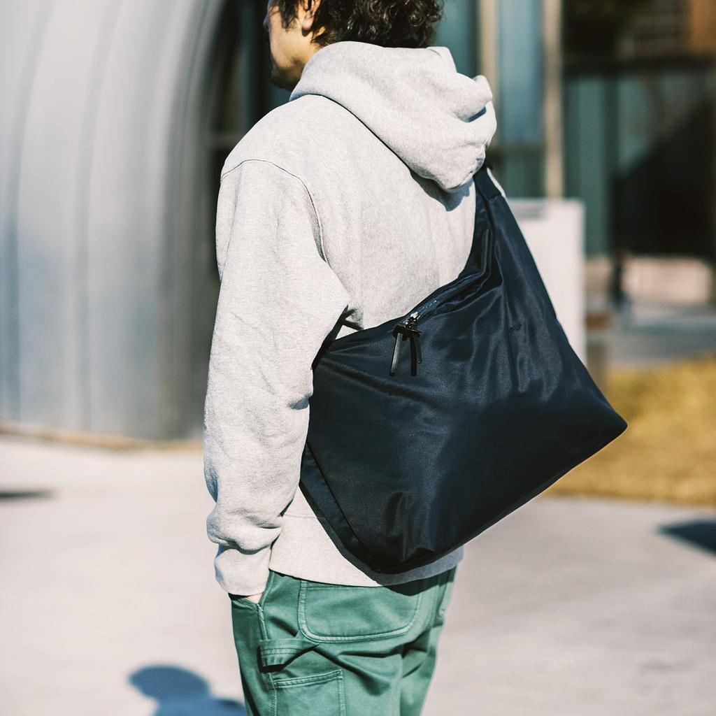 DSBK Registerväska Stor JXF-3432, 16L Vattenavvisande Högdensitetstyg Nylon Twill Axelväska (Marin)