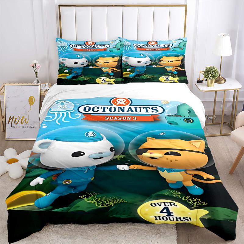 Octonauts Adventure Underwater Print 3Pcs Bedding Setduvet Cover With 2 Bedropillowcase Home Birthday Gift