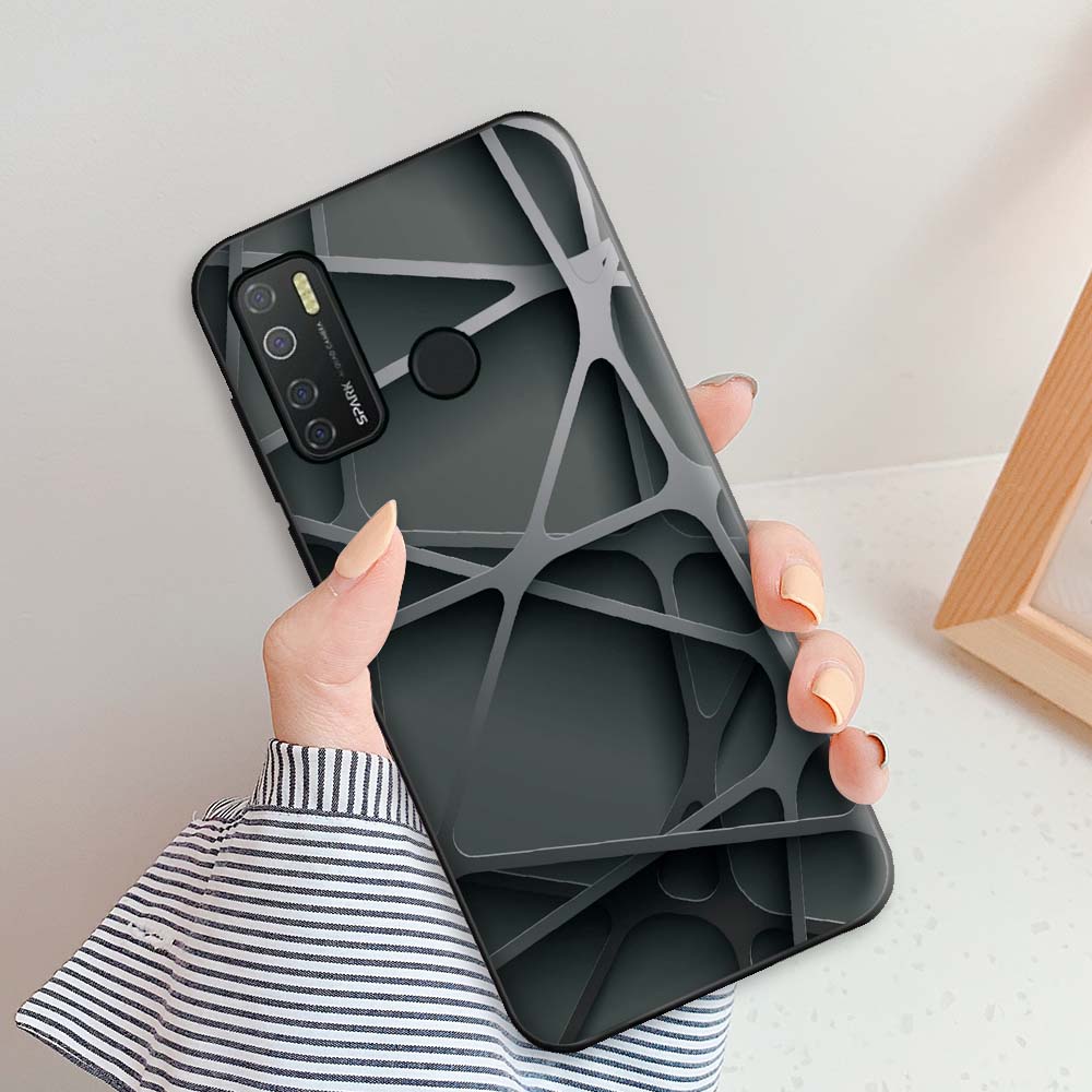 For Tecno Camon 15 Case Capa Case For Camon 15 Air Cute Silicone Soft TPU Phone Case For Tecno Camon15 15 Air Fundas Feather