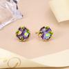 Gradual Change Mori Spring and Summer New Silver Needle Pearl Flower Earrings New Earrings Color Retention Earrings