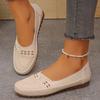 Multi-color Optional Soft Sole Hollow Out Breathable Flat Shoes Slip On Anti-slip Loafers