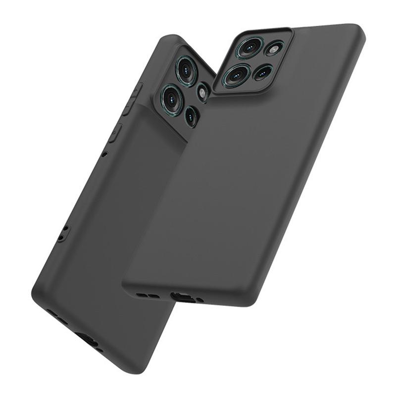 WANLONFENG MS Series for Motorola Edge 50 5G TPU Case Matte Back Cover with Tempered Glass