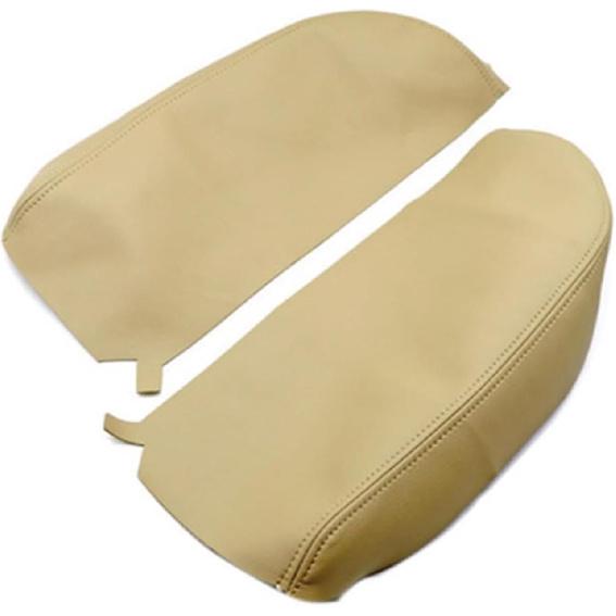 Mythoria Car Center Console Lid Armrest Leather Synthetic Cover Protector Beige Tan Compatible with Acura MDX 2007 2008 2009 2010 2011 2012 2013