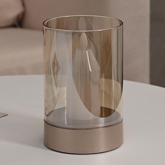 Yousheng LED Night Light with Gesture Control Soft Glow Flicker Free Motion Sensor Technology Bedside Lamp Simulation Candle Decor