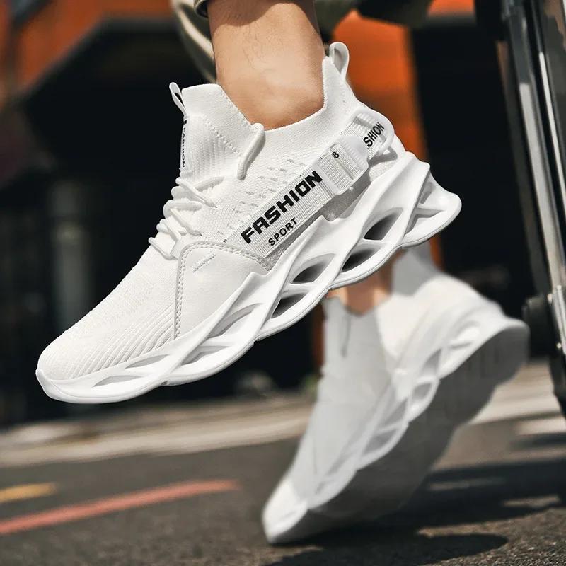 Fashion Men Shoes Breathable Fashion Mesh Running Shoes Man High Quality Unisex Light Tennis Baskets Athletic 2025 Sneakers for Men