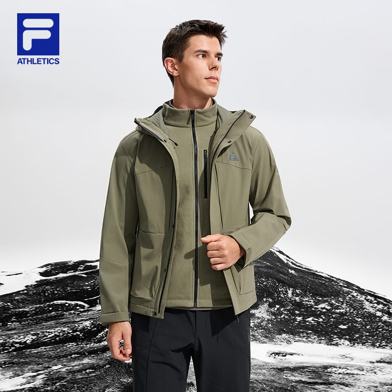 Fila Explorer Jacket Men's Ancient Tree Tea Green A11M547702FKK