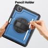 Tablet Case For iPad Air (2022)/(2020)/Pro 11 (2022)/(2021)/(2020)/(2018) Kickstand PC + TPE Cover with Hand Strap