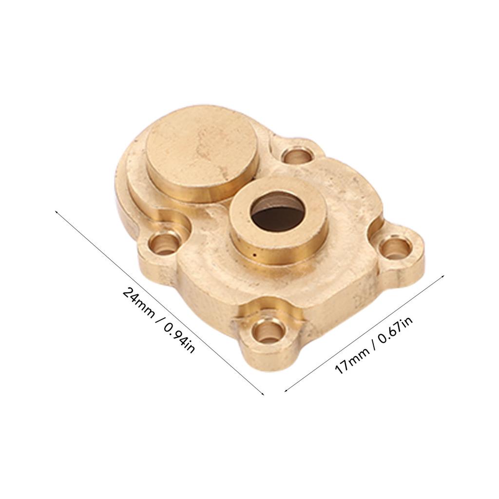 2Pcs RC Car Front Rear Axle Gear Cover Brass Accessory for FMS FCX 24 1/24 Climbing Crawler