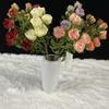 Romantic Wedding Artificial Rose Bouquet With Silk Flowers For Event Decor And Photography Props