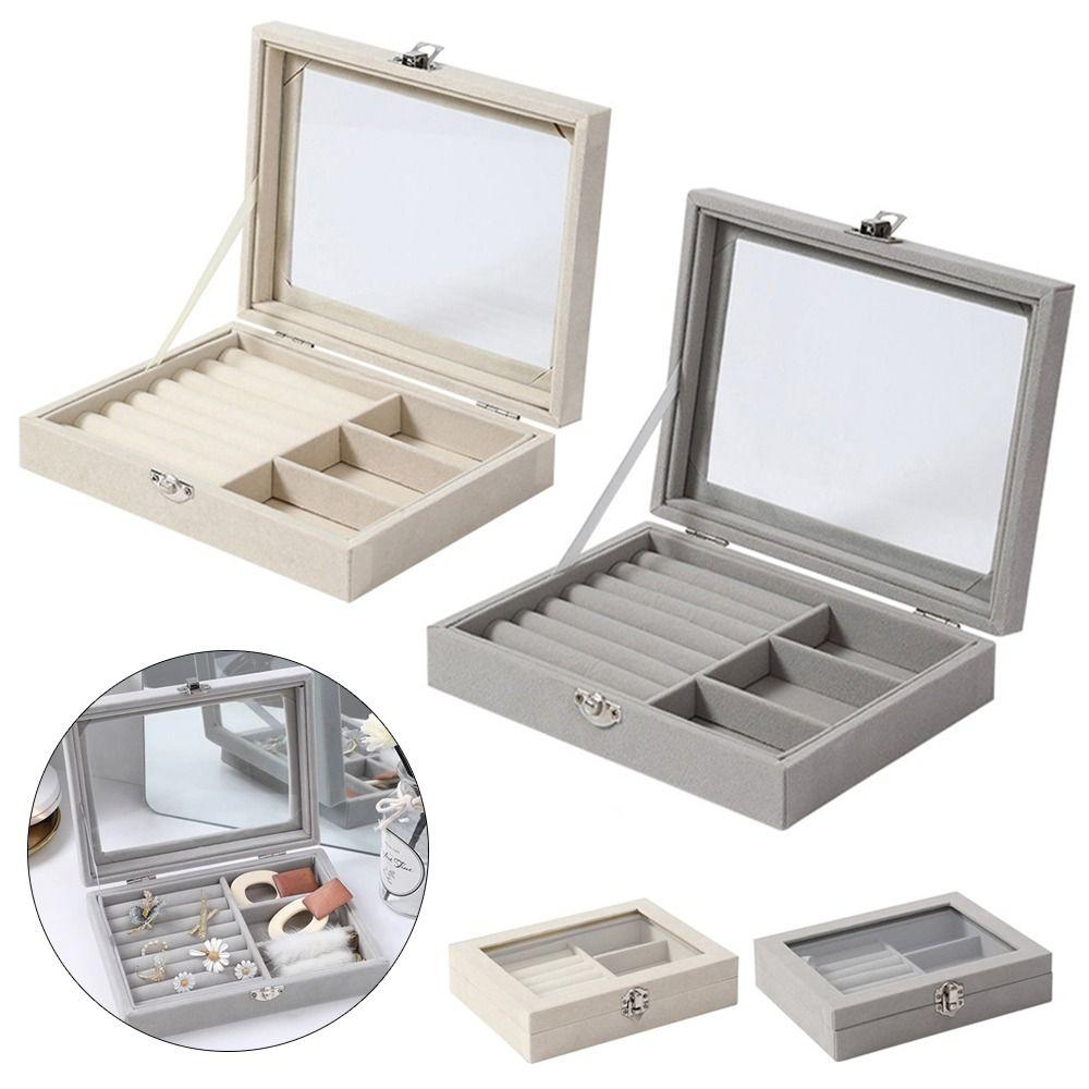 Velvet Necklace Display Tray Stackable Organizer Trays Showcase Drawer  Ring Bracelet Necklace