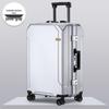 Kangaroo Leather Travel Suitcase - Durable, Large Capacity for Men, Women, and Students with Password Lock and Trolley Wheels.