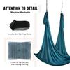 Aerial Yoga Hammock & Swing, 5.5 Yards, Aerial Yoga Starter Kit with 100gsm Nylon Fabric, Full Rigging Hardware & Easy Set-up Guide, Antigravity