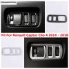Car Headlight Head Light Lamp Adjust Control Switch Button Cover Trim For Renault Captur Clio 4 2014 - 2018 Accessories Interior