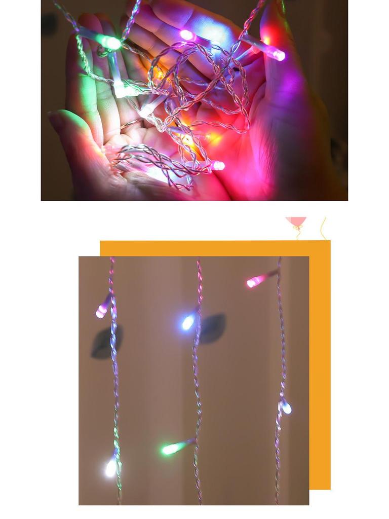 Starry Sky Waterproof Icicle Curtain Fairy Lights for Outdoor Decoration