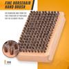 Wooden Handle Ski Waxing Brush Horsehair Brass/ Nylon Snowboard Brush Cleaning Wax Removal Brush Snowboard Tool Winter Sports