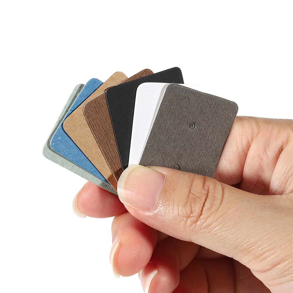 50-100 pièces 2,5x3,5 cm Boucles d'oreilles Carte Support d'affichage pour boucles d'oreilles Carte d'emballage Carton vierge Papier kraft Étiquette de prix pour bijoux DIY Cadeau