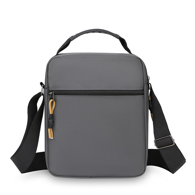 Multifunctional casual messenger bag trendy versatile outdoor commuter shoulder bag business solid color simple men's handbag