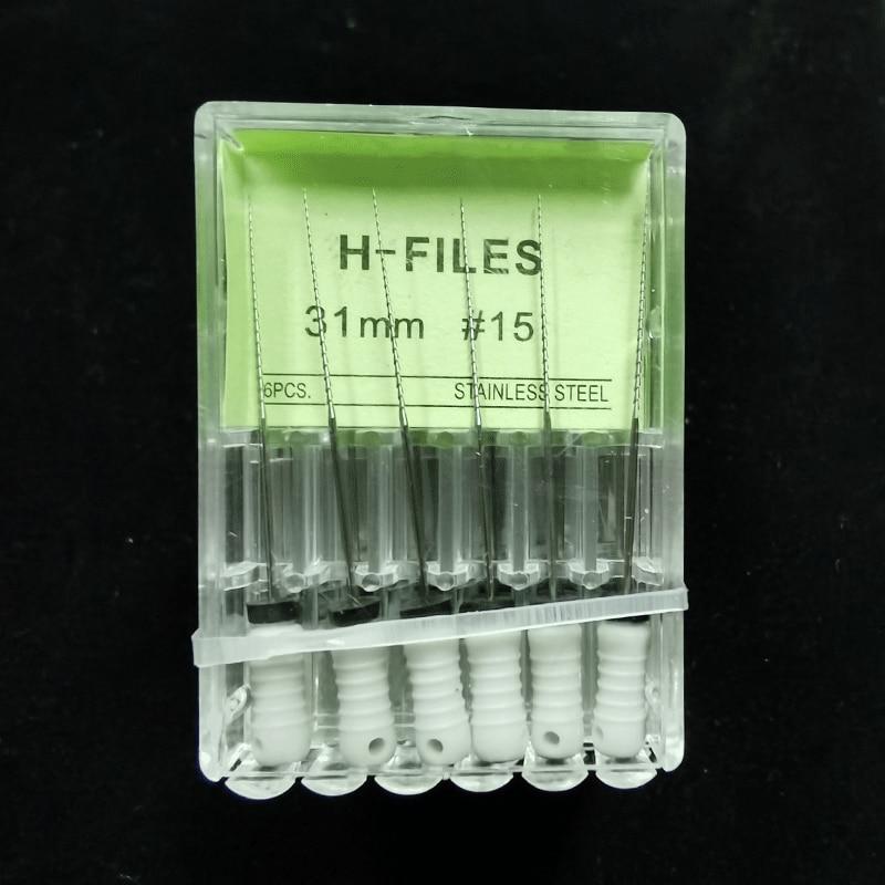 5Box /Lot Dental Tools Root Cannal Endo H File 31mm Stainless Steel Endodontic Instruments Dentist Odontologia