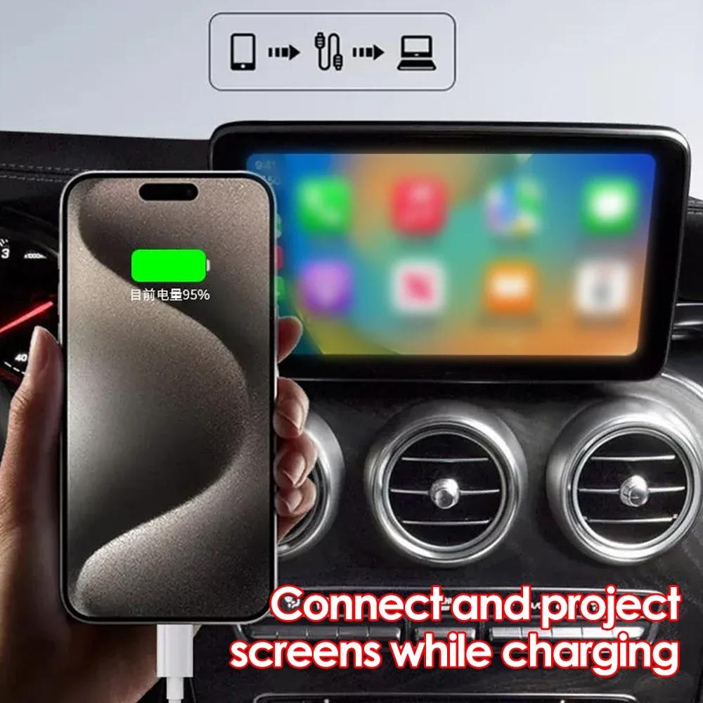 Xiaomi For Apple Carplay IPhone 15 Pro Max Type C Charging Cables Nylon Braid High-speed Data Wire USB C Quick Charger Cord for Samsung