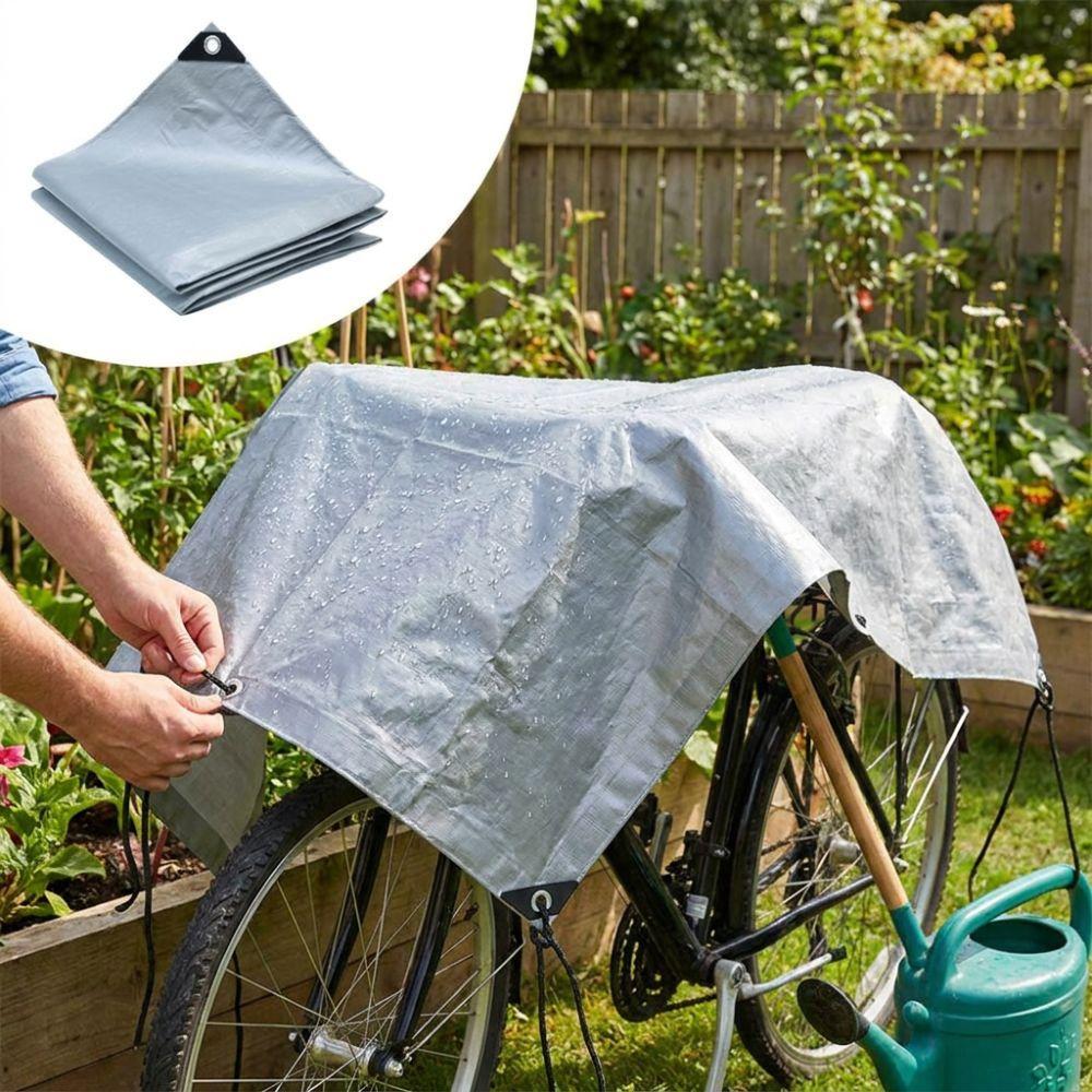 Double Thickened PE Waterproof Sun Shade Tarp Yard Waterproof Cargo Cover Tarp  Truck Cover