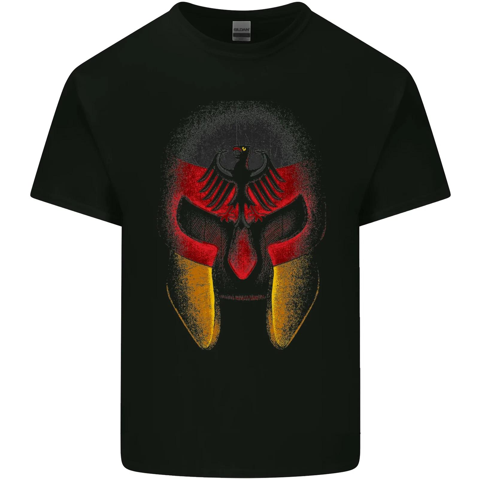 German Spartan Helmet Germany Gym MMA Kids T-Shirt Childrens S