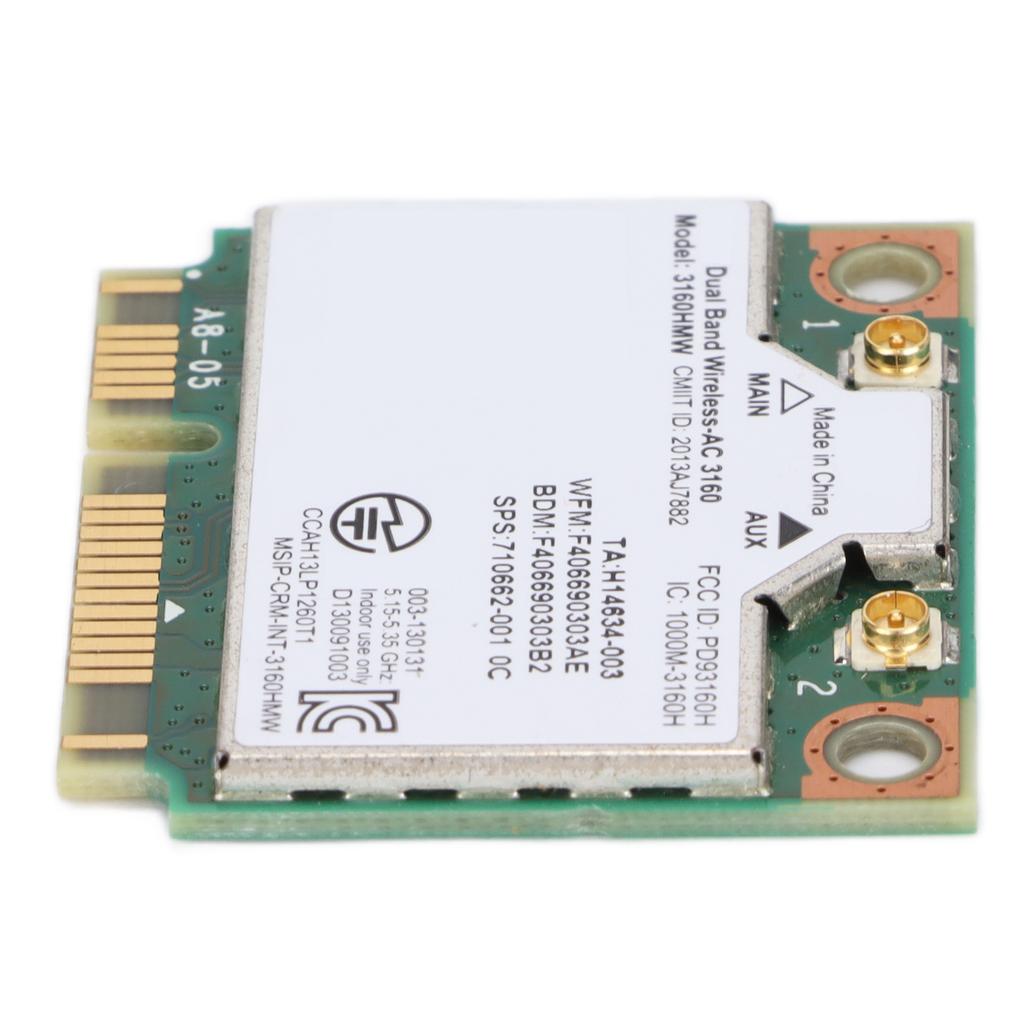 Wireless Card Dual Band 2.4GHz 5GHz Network Computer Accessories for Windows7 for Windws8 for Windows10
