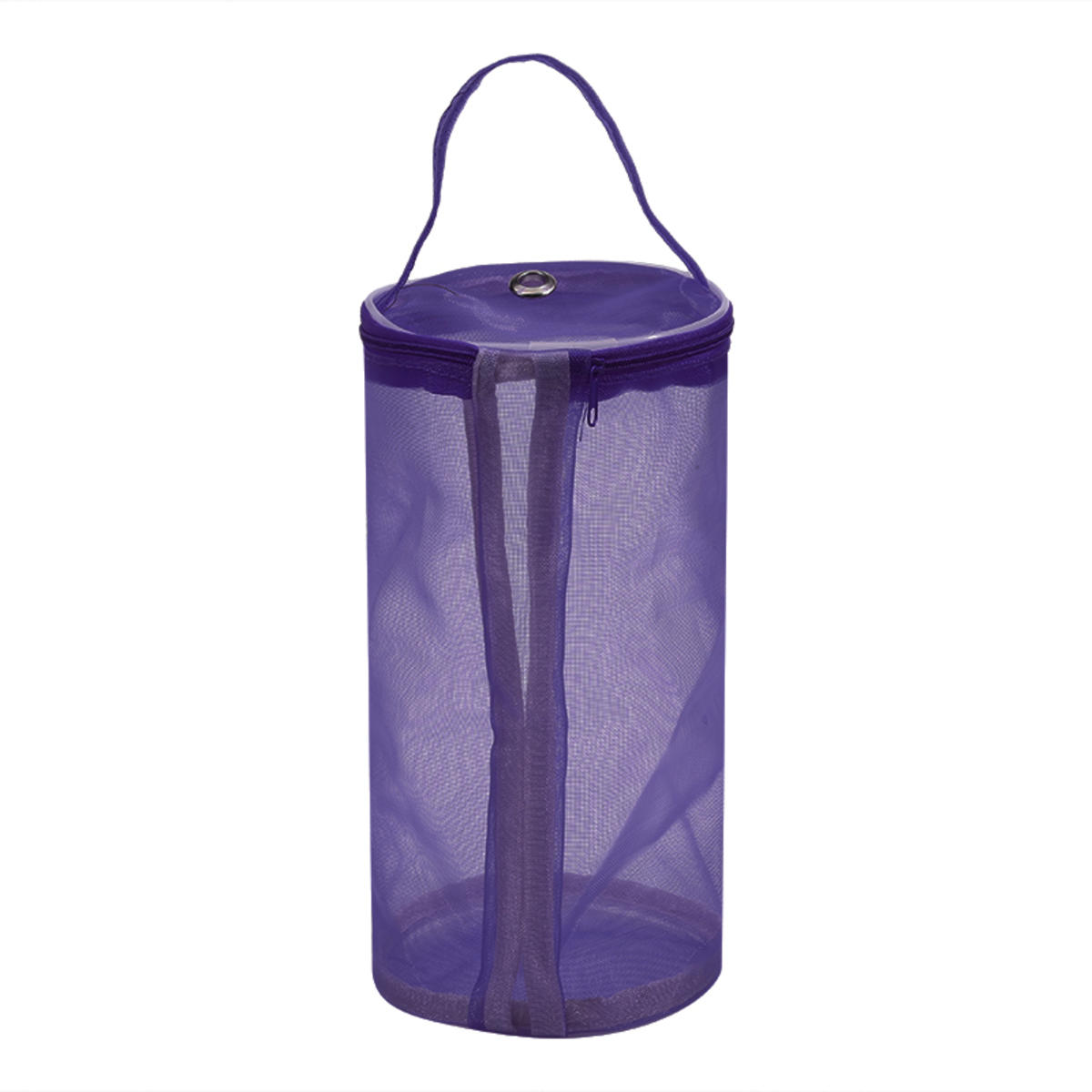 

S/L Портативный чехол для хранения клубочков пряжи, корзина-органайзер, чехол для крючка, инструменты для вязания, швейные принадлежности, пустая сетчатая сумка L фиолетовый
