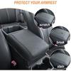 JKCOVER Compatible With 2024 2025 2026 Toyota Tacoma (4Th Gen Tacoma) Center Console Armrest Cover Accessories PU Leather Car Anti-Scratch Armrest
