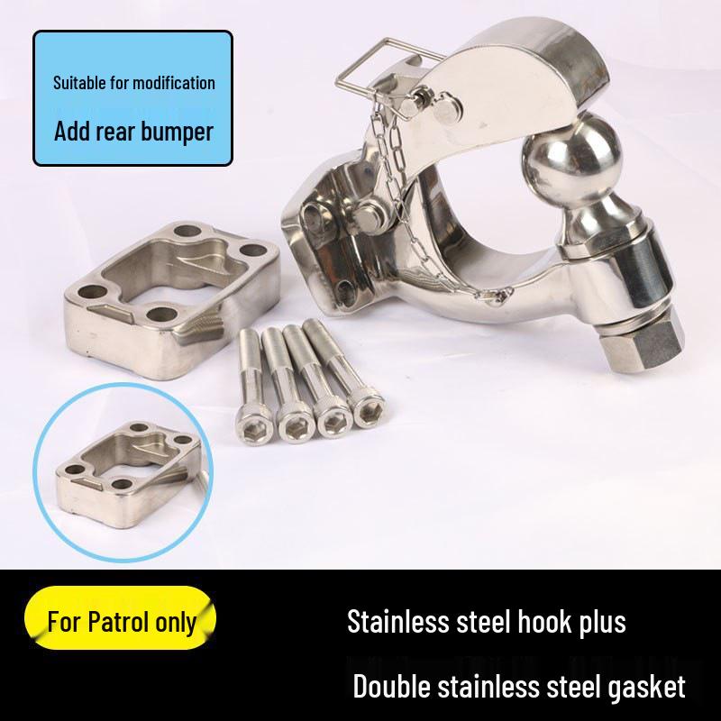 Nissan Patrol Y62 Trailer Hitch & Y61 Stainless Steel Quick Release Towing Hook