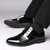 Fashion Black Dress Shoes Man Spring Autumn Social Shoe for Men Brown Pointed Toe Official 2024 Trend Italian Gentleman Low Price Party