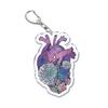 Simple Pink Heart Keychain KeyRing Key Chains Cute Fashion Popular Keychain for Bag Pendant Aaccessories