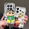 Cute Crayon Shin Chan Soft Phone Cover Case for Xiaomi Redmi Note 14 Pro Plus 12 A4 Note 13 11 12S 9 10 14C 10S 11S 13C