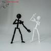(YOUU06)Multi-Jointed Multi Joint Stickman Toy Movable 3D Printing Printed Mannequin Novelty Action Figure Stickman Assembled Ro