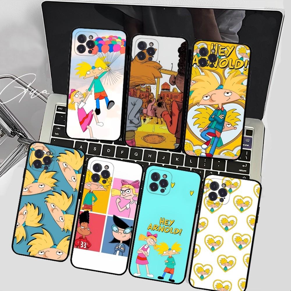 HEY ARNOLD Phone Case For IPhone 15 14 11 12 13 Mini Pro XS Max Cover 6 7 8 Plus X XR SE 2020 Funda Shell
