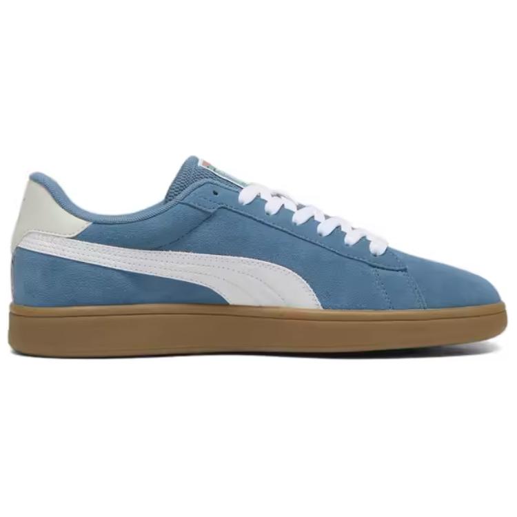 New PUMA Smash 3.0 Anti Slip Wear Resistant Low Top Skateboard Shoes Unisex Blue White 397484-02